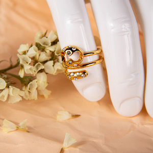 CA & LOU SILVER & GOLD CLASSIC RING | WOMENS